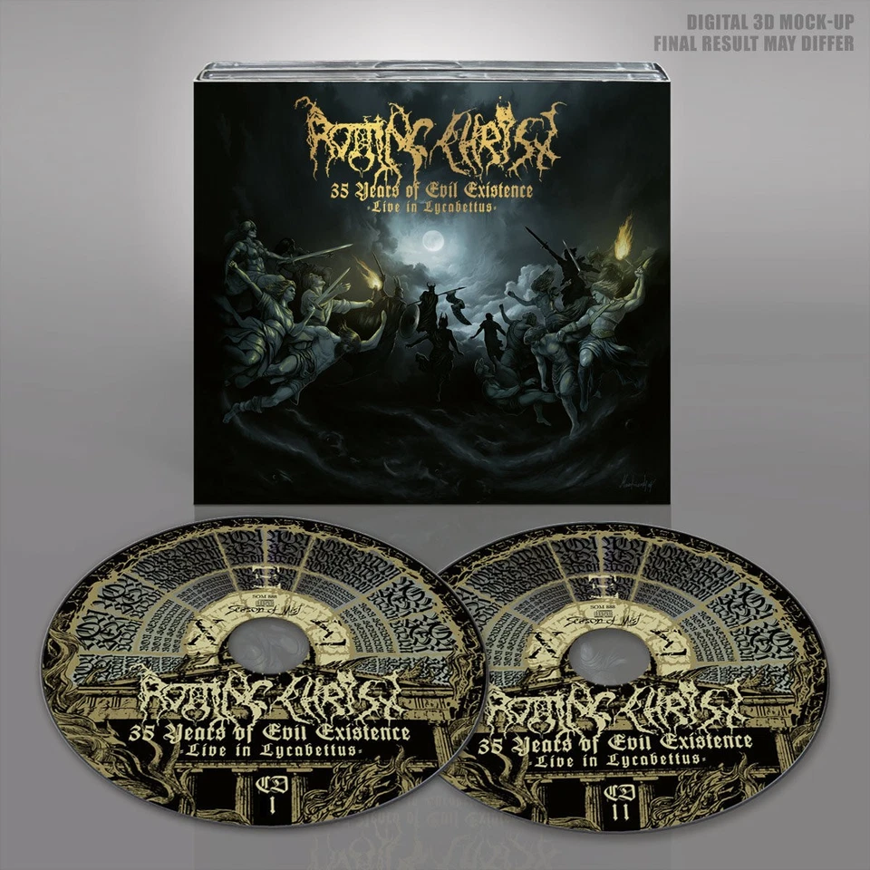 Rotting Christ 35 Years of Evil Existence: Live in Lycabettus (CD) Album Digipak - Image 2 of 3