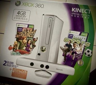 Microsoft XBOX 360 slim konsole, SPECIAL EDITION weiss, SAMMLUNG; neuwertig