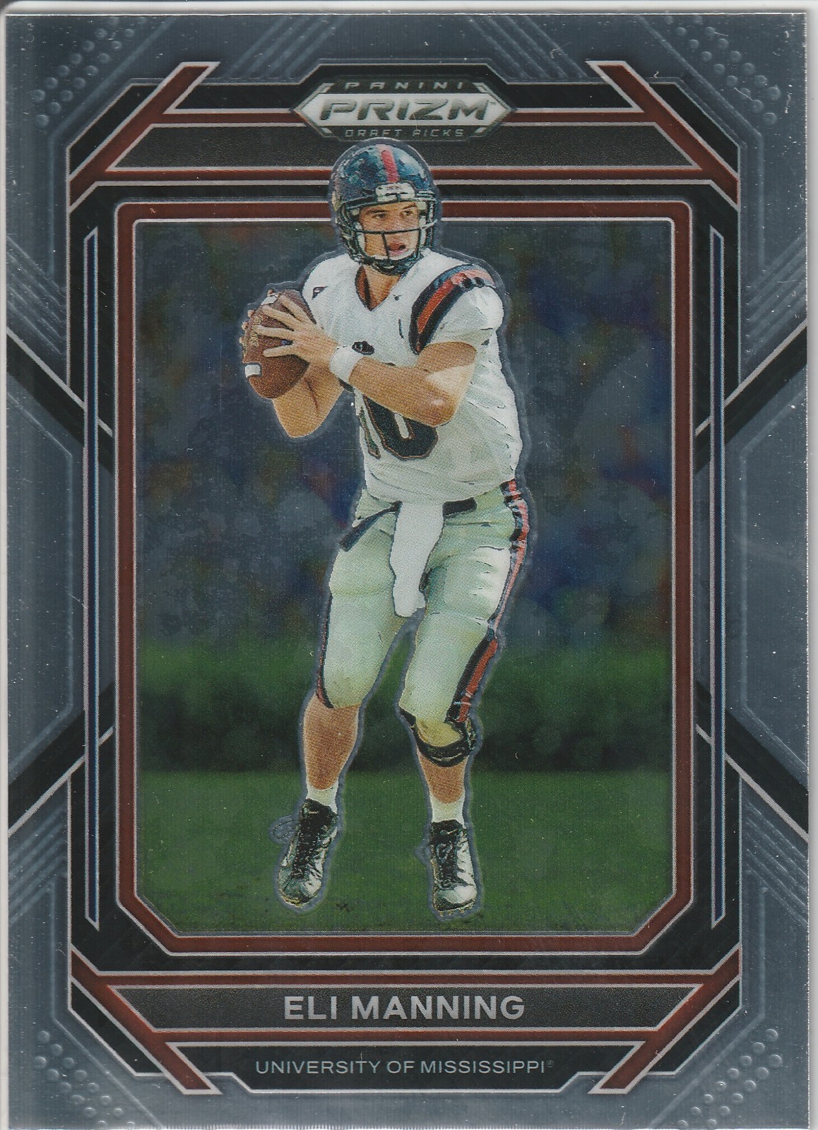 2023 Panini Prizm Draft Picks - Eli Manning #37 Silver Prizm Ole Miss Rebels