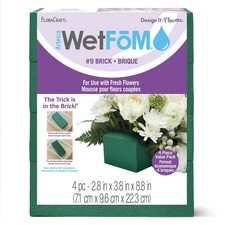 FloraCraft WetFoM Blocks 4/Pkg-8.8"X3.8"X2.8"
