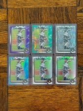 2022 Bowman Chrome 1st - Jacob Misiorowski Lot - Aqua /199 - /250 - BREWERS 🔥🔥
