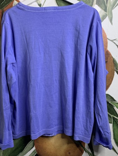 Fresh Produce 2X Button Front Cardigan Long Sleeve Top 100% Cotton - Picture 5 of 5