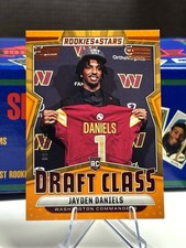 Jayden Daniels 2024 Panini Rookies & Stars Draft Class Orange /125 RC Commanders