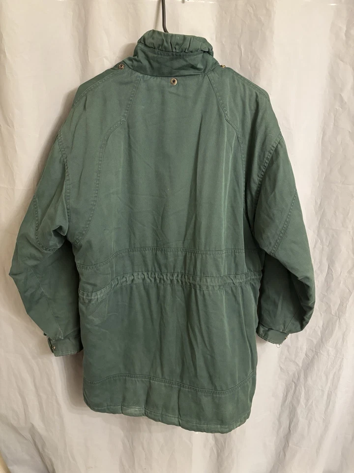 Chaqueta de invierno Triple Fat Goose vintage verde para hombre talla pequeña Foto 3 de 4