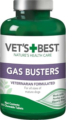 Vet's Best Gas Busters Dog Supplements | Gas, Bloating, Cons