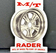 Vrhtf Nhra Awesome Mickey Thompson Rader Wheels 3 X 5 Die Cut Sticker