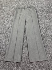 Ralph Lauren Pants Women 8 Heather Gray Wool Relaxed Straight Career Trousers