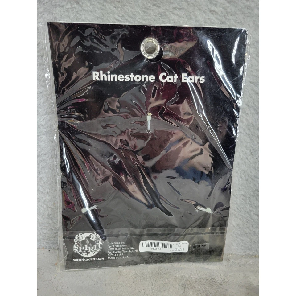 Accesorio diadema disfraz orejas de gato estrás Spirit Halloween Foto 2 de 2