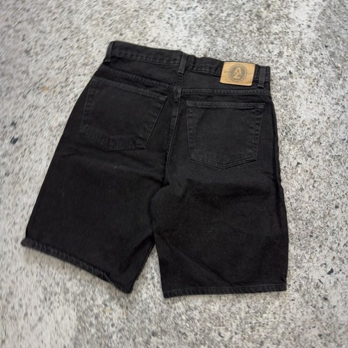 Vintage Arizona Baggy Loose Fit Black Denim Jean Shorts - 第 8/8 張圖片