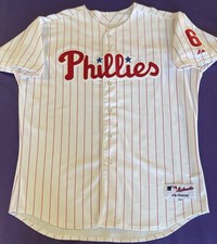 Authentic Ryan Howard #6 Philadelphia Phillies On Field Majestic Jersey 52