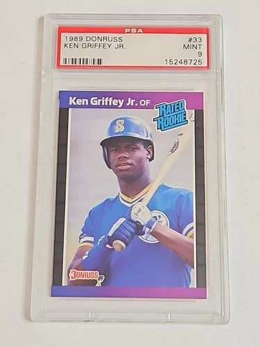 1989 Donruss Ken Griffey Jr. Rookie Card PSA 9 MINT #33 Mariners HOF Rookie RC