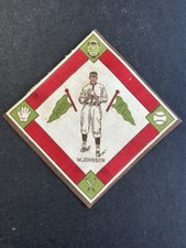 1914 B18 Baseball Felt Blanket Walter Johnson HOF Washington Senators