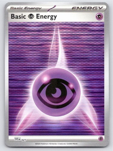 BASIC PSYCHIC ENERGY SCARLET & VIOLET ENERGIES 021 REVERSE HOLO NM A60781
