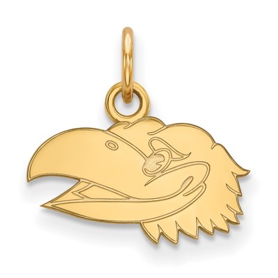 10k Gold LogoArt University of Kansas Jayhawk Extra Small Pendant 1Y039UKS
