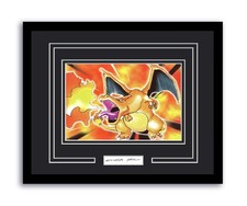 Pokemon Charizard Mitsuhiro Arita Autographed Signed 11x14 Framed Photo ACOA