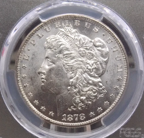 1878 "S" Morgan SILVER Dollar $1 PCGS MS62 #557 Unc Uncirculated ECC&C, Inc.