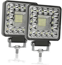 LED Tractor Work Lights, 4 Inch Square LED Light Pods 123W Off Road 123W 2PCS