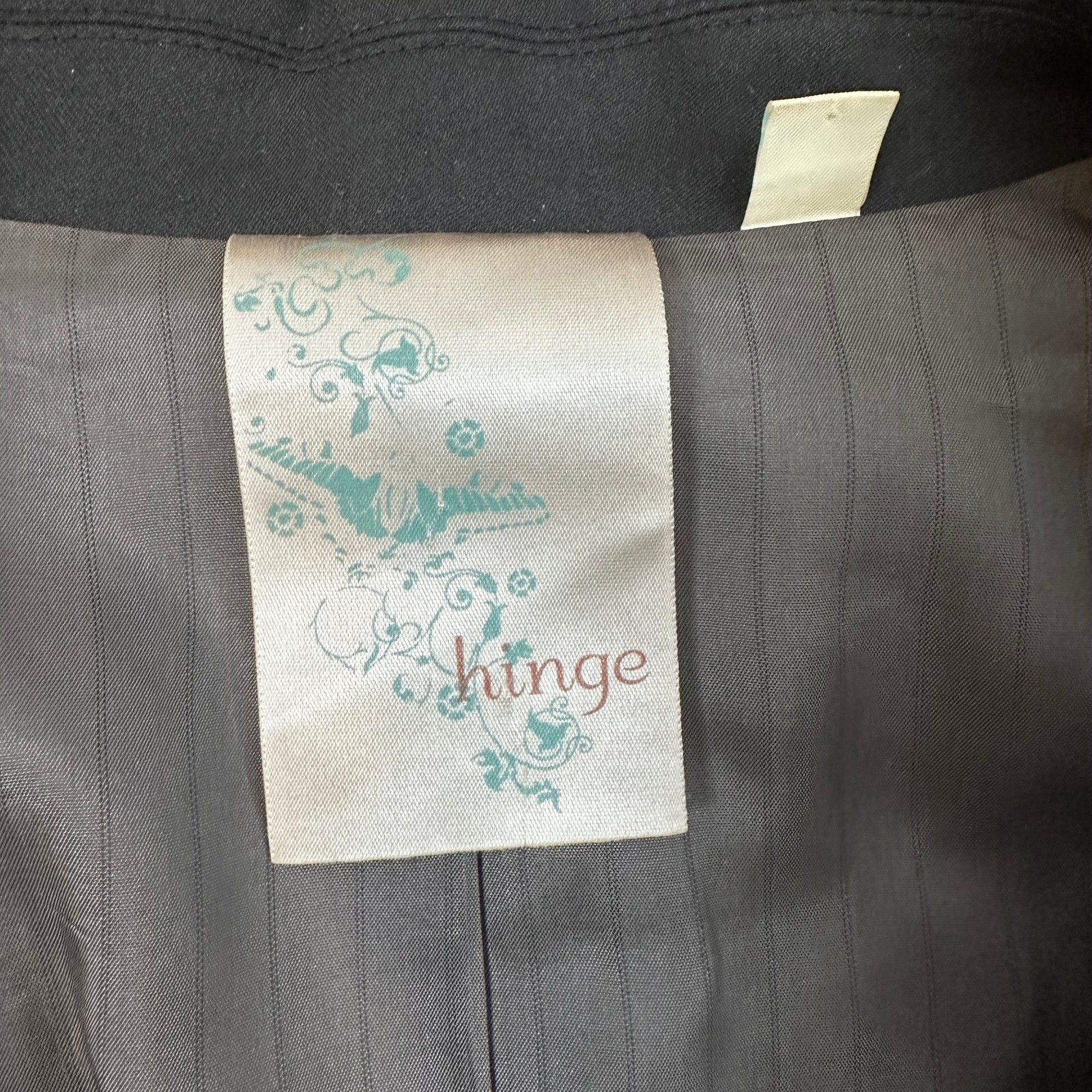 Hinge Black Two Button Blazer SIZE MEDIUM - image 2