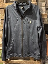 Nike Air Jordan Jumpman Training Jacket, Mens, XL, Blue, Hood, Multiple Pockets