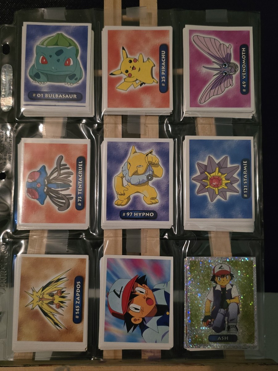 Pokémon Album 1995 original con set completo de calcomanías para