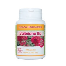 GELULES VALERIANE BIO racine 100 gélules dosées à 250 mg poudre pure.