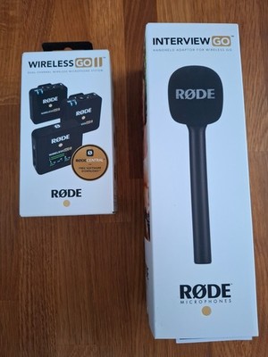 RØDE Wireless GO 2 Wireless Mic Set z.B für Iphone/IPad + Interview GO + NEU/OVP