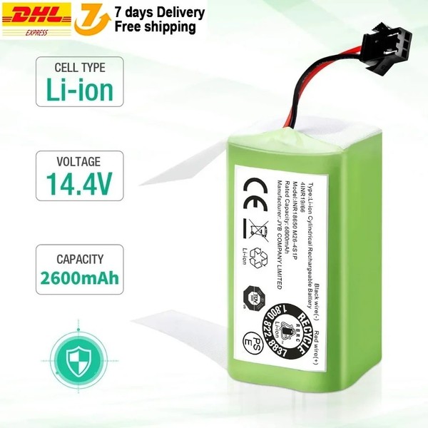 Batería Repuesto Original 14.4V 2600mAh Conga 990 1090 1790 1990 Deebot N79S