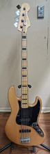 (RI4) Squier Classic Vibe 70's Jazz Bass 4-String Bass Guitar Gloss Natural
