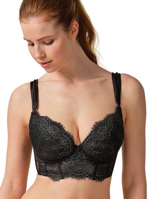 Gossard VIP Intrigue BH gepolstert Longline Bügel Damen sexy BH 21801 schwarz