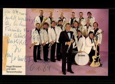 Hugo Strasser Autogrammkarte Original  Signiert # BC 231110
