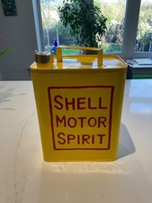 Shell Petrol Can Brass Cap Decorative Retro Style
