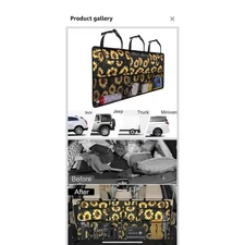 Femuar Organizer,Large Sunflower Backseat Collapsible Storage Bag Car SUV