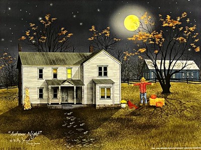 Billy Jacobs Fall Assortment of 16 x 12 Art Prints Pumpkins Barns 3 Prints