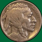 1924-D Buffalo Nickel Very Good VG Coin, Scratch #36241