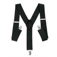 Mens Elasticated Heavy Duty Clip on Trouser Braces Adjustable Suspende