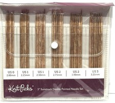 Knit Picks 5 Double Pointed Sock Needle Set 35 Pcs, New Sealed Ships Free