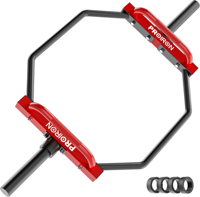 Olympic Trap Bar 56'' Hex Deadlift Barbell for Home Gym, 250Kg Capacity