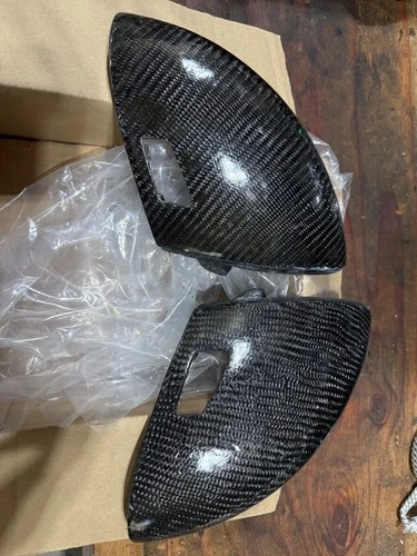 06-10 BMW E60 E63 E64 M5 M6 carbon fiber MIRROR COVER caps - OEM ! from Europe
