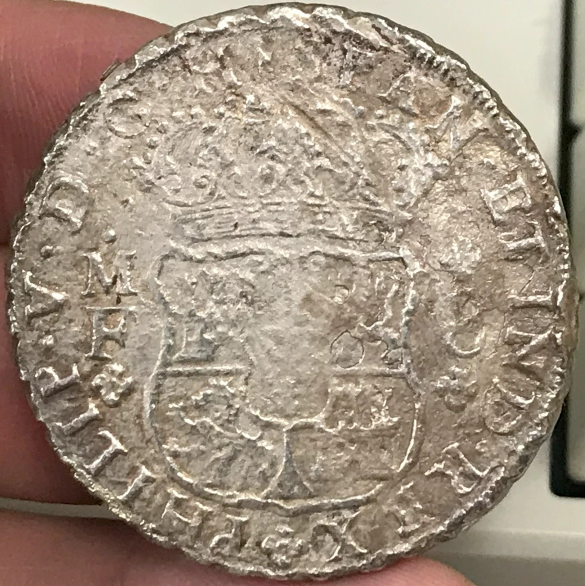 1740 Mexico Silver 8 Reales Pillar Dollar Hollandia Shipwreck Sea