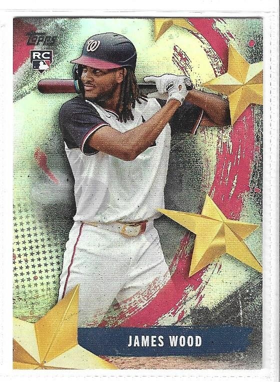 JAMES WOOD (WASHINGTON NATIONALS) - 2025 TOPPS BASEBALL "STARS OF MLB" INSERT RC