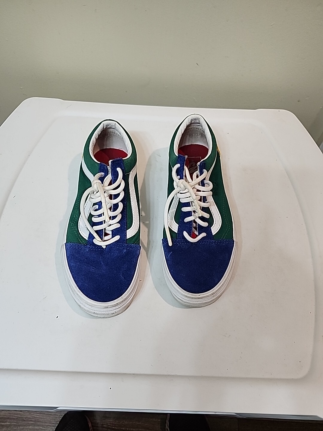Vans Old Skool Yacht Club Blue Green Yellow Red Sneakers Shoes Size 6 Mens/