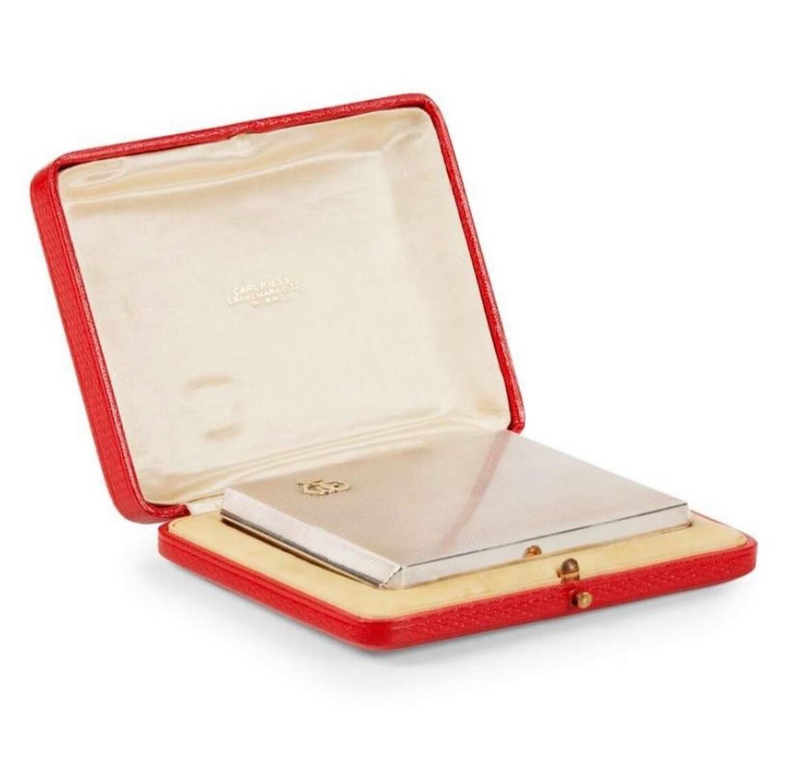 Edward VIII, Later Duke of Windsor, Sterling Silver Cigarette Case by Carl  Hiess