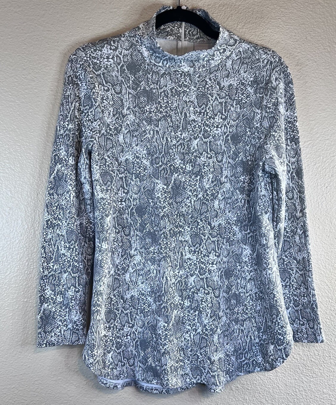 Chico's 0 Size Small Snake Python Print Zip Back … - image 2