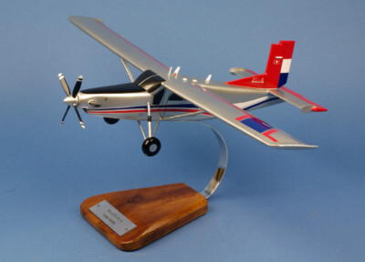 Pilatus PC-6 Turbo Porter Desk Display Private Wood Model Plane 1/32 AV Airplane