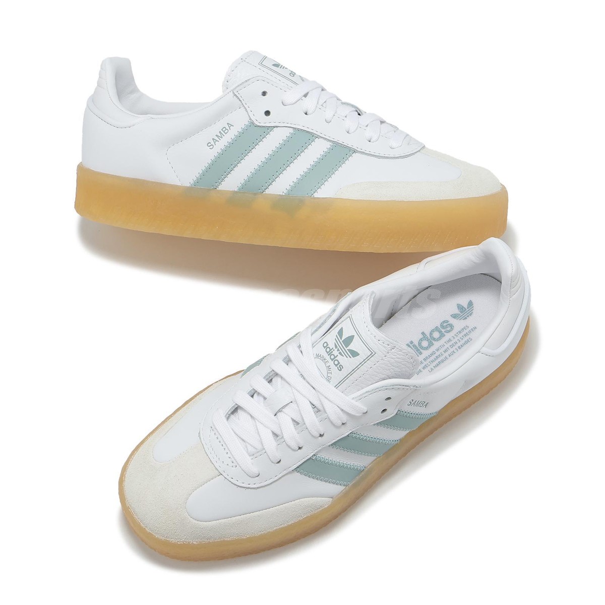 adidas Originals Sambae W White Wonder Blue Gum Women Casual Shoes