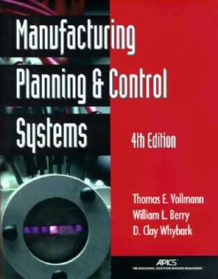 Manufacturing Planning and Control Systems - Hardcover - GOOD