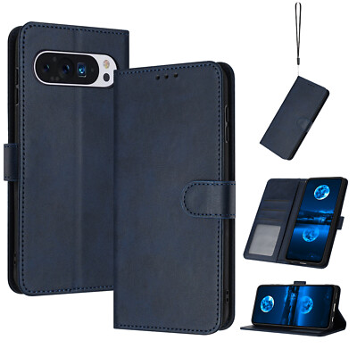 For Google Pixel 6 7 8 9A 9 Pro XL Folio Wallet Case PU Leather Card Slots stand