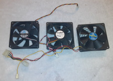 3x 90mm PC Computer Desktop Fans Various Brands Black 12v