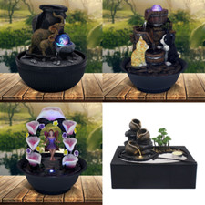 Indoor Water Fountain LED Ball Animal Home Relaxing Zen Decoration Various Gift