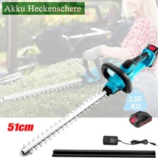 51CM Akku Heckenschere Strauchschere inkl. Akku & Ladegerät für 24V Makita Akku